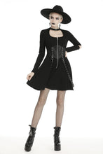 Load image into Gallery viewer, Punk zippered bandage longsleeves dress DW439