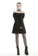 Load image into Gallery viewer, Gothic doll tie up bust off the shoulders dress DW441