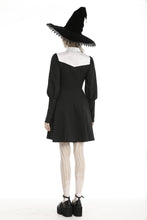 Load image into Gallery viewer, Gothic witch lace up longsleeves dress DW443