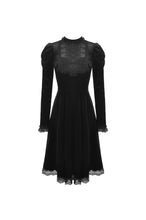 Load image into Gallery viewer, Gothic doll puff sleeves velvet dress DW447