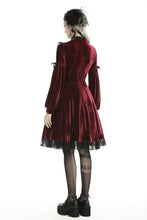 Load image into Gallery viewer, Gothic ghost blood cross velvet dress DW448