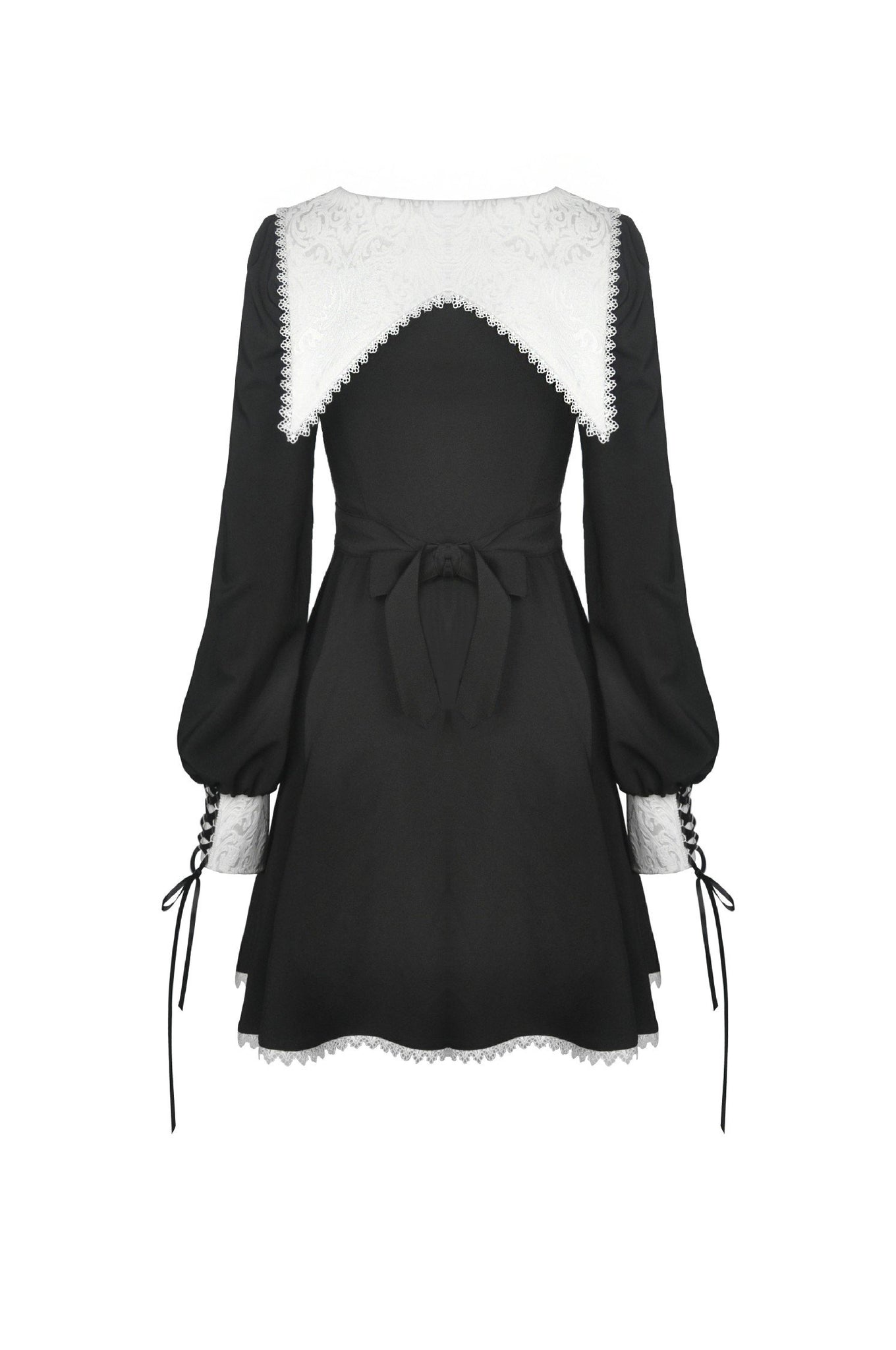 Gothic ghost white collar dress DW450 – DARK IN LOVE
