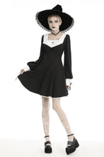 Load image into Gallery viewer, Gothic ghost white collar dress DW450