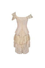 Load image into Gallery viewer, Steampunk irreqular frilly lace dress DW451