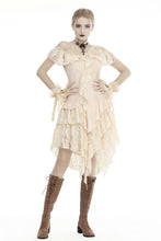 Load image into Gallery viewer, Steampunk irreqular frilly lace dress DW451