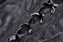Load image into Gallery viewer, Gothic black lace frill swallow tail mermaid dress DW460