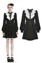 Load image into Gallery viewer, Gothic pleated button up longsleeves dress DW462