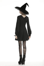 Load image into Gallery viewer, Bat collar tie up halloween party dress DW464