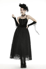 Load image into Gallery viewer, Gothic court velvet lace maxi dress DW465