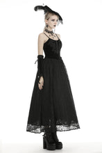Load image into Gallery viewer, Gothic court velvet lace maxi dress DW465