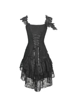 Load image into Gallery viewer, Gothic ghost irreqular frilly dress DW466