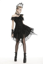 Load image into Gallery viewer, Gothic ghost irreqular frilly dress DW466