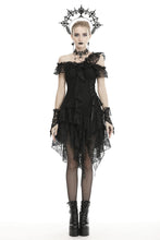 Load image into Gallery viewer, Gothic ghost irreqular frilly dress DW466