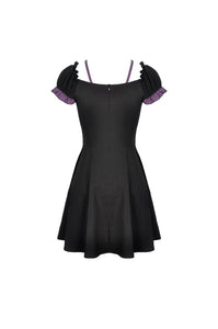 Harajuku purple black cross sweet cool rebel dress DW468