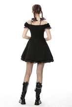 Load image into Gallery viewer, Harajuku purple black cross sweet cool rebel dress DW468