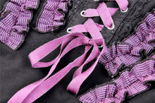 Load image into Gallery viewer, Harajuku purple black cross sweet cool rebel dress DW468