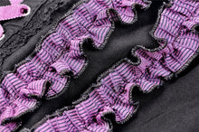 Load image into Gallery viewer, Harajuku purple black cross sweet cool rebel dress DW468