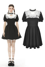 Load image into Gallery viewer, Women&#39;s hollow out peach heart melanism Alice dress DW469