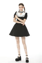 Load image into Gallery viewer, Women&#39;s hollow out peach heart melanism Alice dress DW469