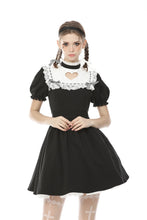 Load image into Gallery viewer, Women&#39;s hollow out peach heart melanism Alice dress DW469