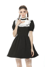 Load image into Gallery viewer, Women&#39;s hollow out peach heart melanism Alice dress DW469