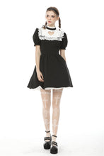 Load image into Gallery viewer, Women&#39;s hollow out peach heart melanism Alice dress DW469