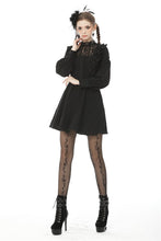 Load image into Gallery viewer, Dark mysterious frilly lace dress DW472