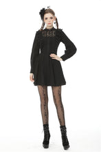 Load image into Gallery viewer, Dark mysterious frilly lace dress DW472