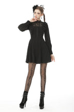Load image into Gallery viewer, Dark mysterious frilly lace dress DW472