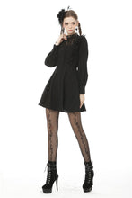 Load image into Gallery viewer, Dark mysterious frilly lace dress DW472