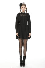 Load image into Gallery viewer, Dark mysterious frilly lace dress DW472