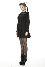 Load image into Gallery viewer, Dark mysterious frilly lace dress DW472
