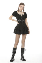 Load image into Gallery viewer, Dark metal sniper rock frilly dress DW475
