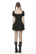 Load image into Gallery viewer, Dark metal sniper rock frilly dress DW475