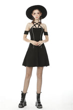Load image into Gallery viewer, Women&#39;s sexy zipper star halter dress DW476