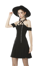 Load image into Gallery viewer, Women&#39;s sexy zipper star halter dress DW476