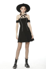 Load image into Gallery viewer, Women&#39;s sexy zipper star halter dress DW476