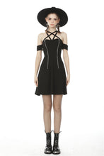 Load image into Gallery viewer, Women&#39;s sexy zipper star halter dress DW476