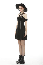 Load image into Gallery viewer, Women&#39;s sexy zipper star halter dress DW476