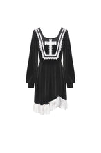 Load image into Gallery viewer, Dark haunted cross ghost dress DW481