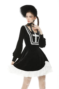 Dark haunted cross ghost dress DW481