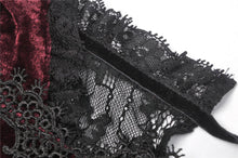 Load image into Gallery viewer, Classic nightingale&#39;s rose wine red diamond velvet dress DW482