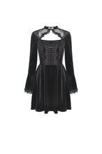 Load image into Gallery viewer, Gothic vampire velvet dress DW483