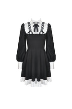 Load image into Gallery viewer, Alternative rebel doll black white dress DW488