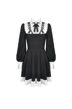 Load image into Gallery viewer, Alternative rebel doll black white dress DW488