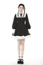 Load image into Gallery viewer, Alternative rebel doll black white dress DW488