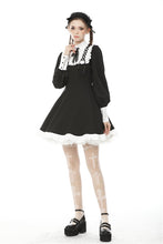 Load image into Gallery viewer, Alternative rebel doll black white dress DW488
