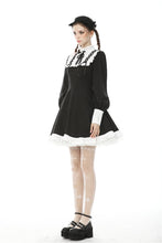 Load image into Gallery viewer, Alternative rebel doll black white dress DW488