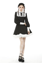 Load image into Gallery viewer, Alternative rebel doll black white dress DW488