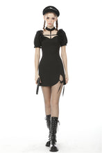 Load image into Gallery viewer, Gothic cross ghost bubble short sleeve dress  DW491